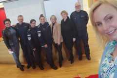 1.	Przedstawiciele KWP w Kielcach wraz z Dyrekcją i Pracownikami Instytutu Pedagogiki