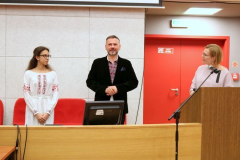 7. Pierwsi prelegenci: dr Bartłomiej Kotowski (UJK) i Kateryna Brovchenko.