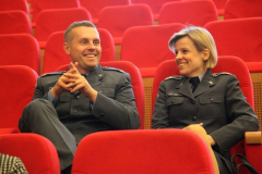 2. uczestnicy konferencji siedzą na auli Ceart. Na zdjęciu pracownicy kieleckiego Zakładu Karnego.