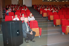 Uczestnicy/ki Kongresu, na pierwszym planie Sławomir Sobocki, konsultant ŚCDN