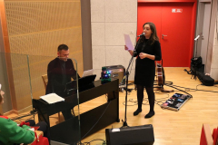 Dr Bartłomiej Kotowski i studentka Julia Blicharska