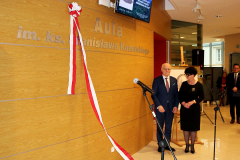 Rektor Uniwersytetu Jana Kochanowskiego prof. dr hab. Stanisław Głuszek i Dziekan Wydziału Pedagogiki i Psychologii dr hab. Mariola Wojciechowska, prof. UJK