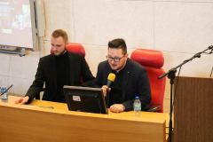 Przedstawiciele Wydziałowej Rady Samorządu Studentów: Piotr Janeczek, Paweł Kosowski