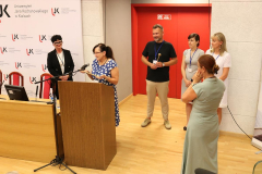 odbiór insygniów LSMPiP przez Dziekan Wydziału Nauk o Wychowaniu Uł, dr hab. Alinę Wróbel, prof. UŁ