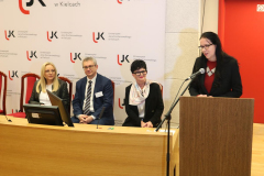 Wystąpienie Prorektor do spraw nauki UJK w Kielcach prof. dr hab. Agnieszki Gałuszki