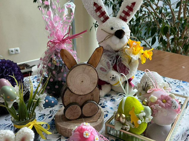 17- przygotowane ozdoby przez członkinie SKN „Elementarni”