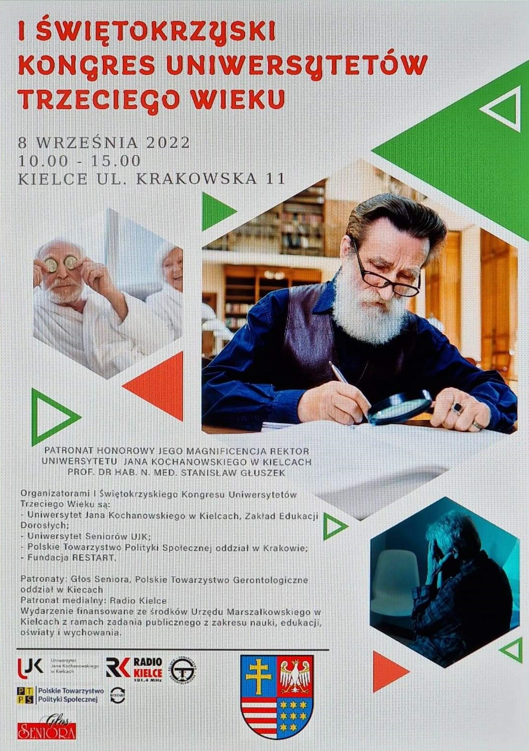 plakat I Świętokrzyski Kongres Uniwersytetów III Wieku