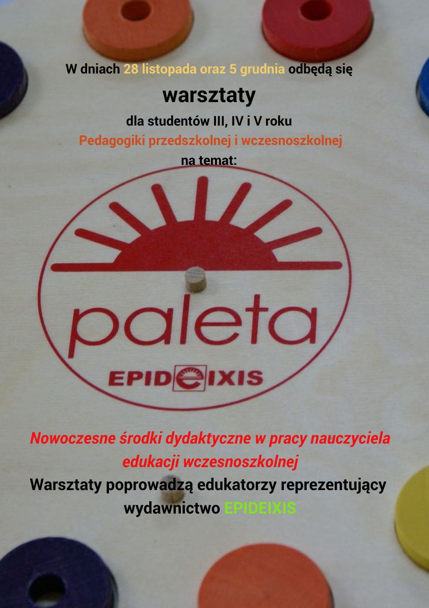 Plakat "Nowoczesne środki dydaktyczne w pracy nauczyciela edukacji wczesnoszkolnej"