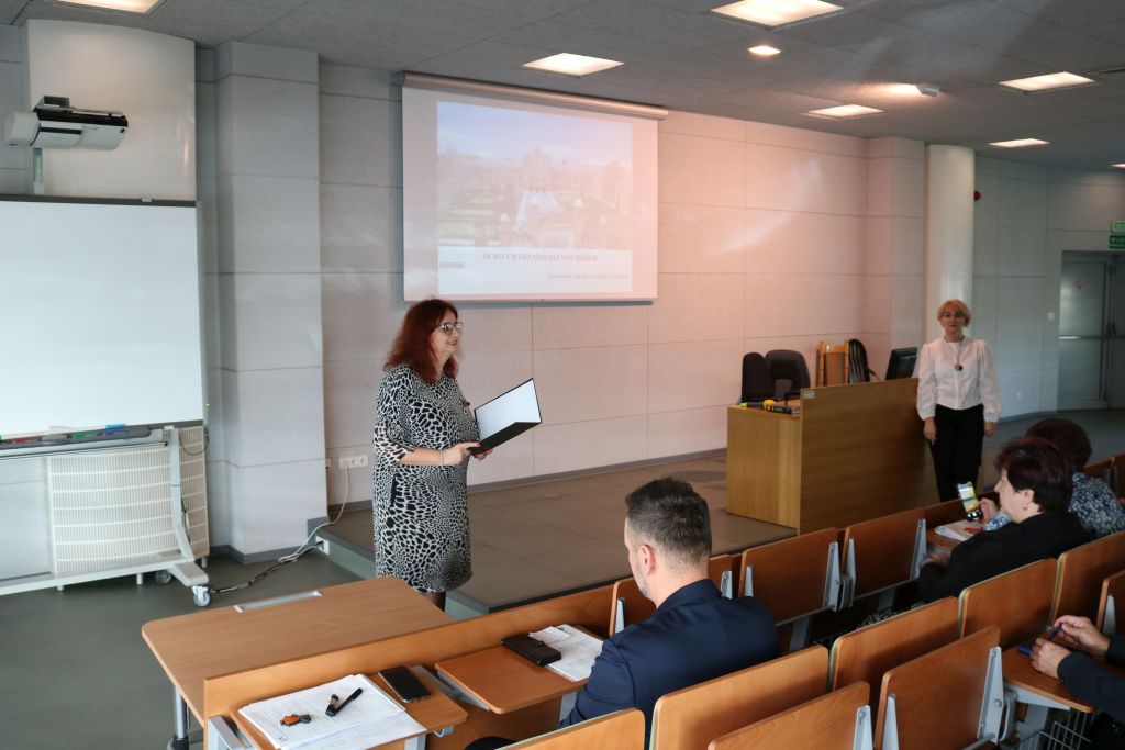 Zdjęcie do artykułu: Wykład naukowy prof. dr hab. Marii Oliinyk