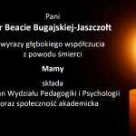 Najszczersze kondolencje