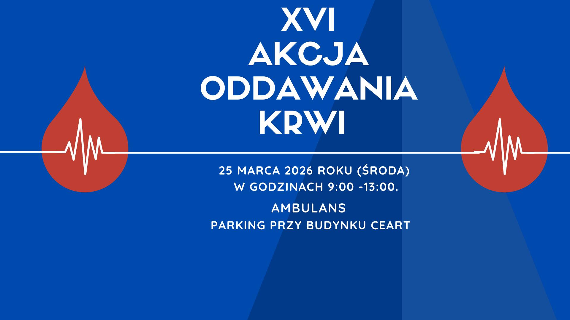 Zapraszamy na akcję oddawania krwi na Wydziale Pedagogiki i Psychologii - 25 marca 2026 r. (środa) w godzinach 9:00 -13:00