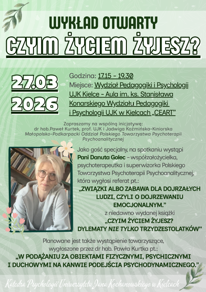 Serdecznie zapraszamy na sympozjum naukowe "Czyim życiem żyjesz?"