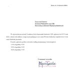 Komunikat w sprawie dni oraz godzin rektorskich w związku z obchodami Kieleckich Juwenaliów 2026.