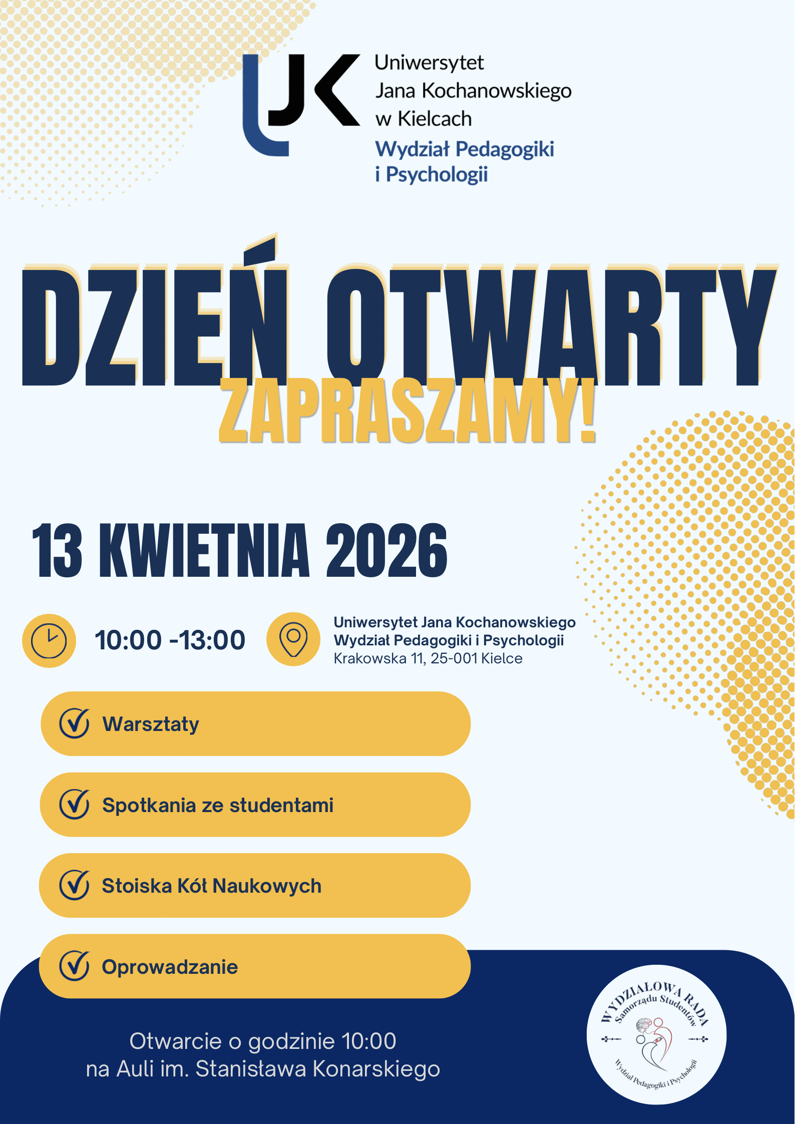 Dzień otwarty na Wydziale Pedagogiki i Psychologii