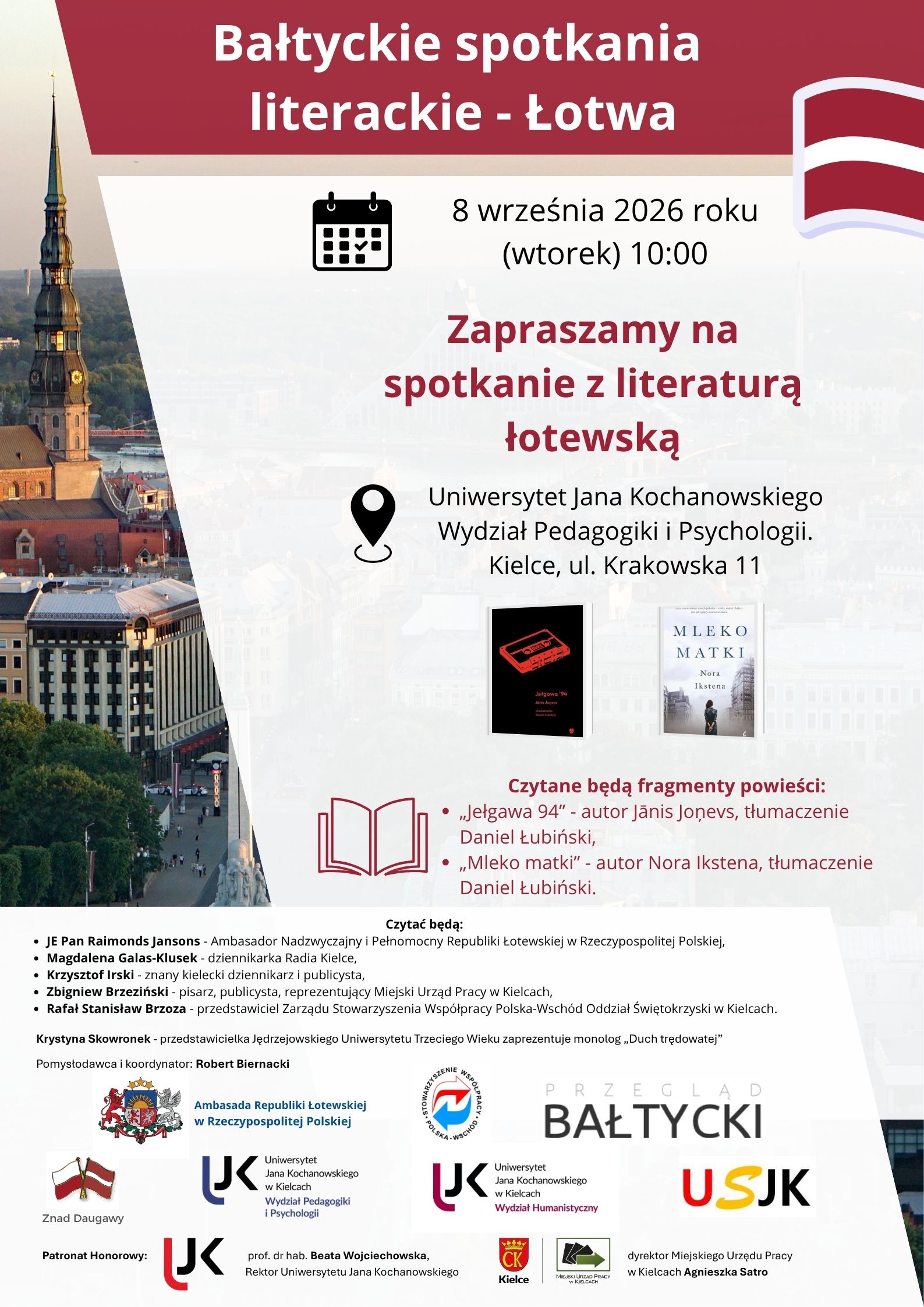 Plakat promujący "Bałtyckie spotkania literackie"