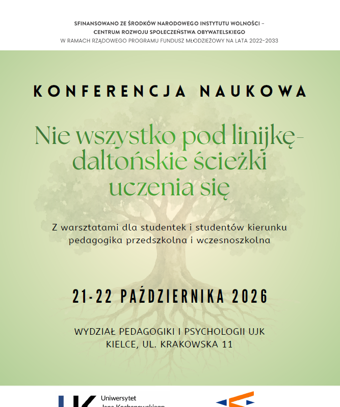 Konferencja Naukowa pt. „Nie wszystko pod linijkę – daltońskie ścieżki uczenia się”