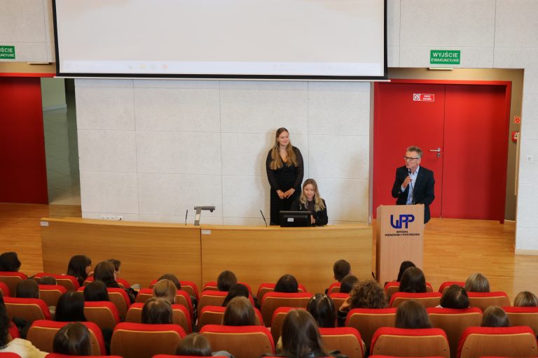Przemówienie do studentów podczas Dnia Zero na WPP UJK