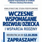 Wczesne wspomaganie rozwoju dziecka i i wsparcia rodziny - Studia Podyplomowe