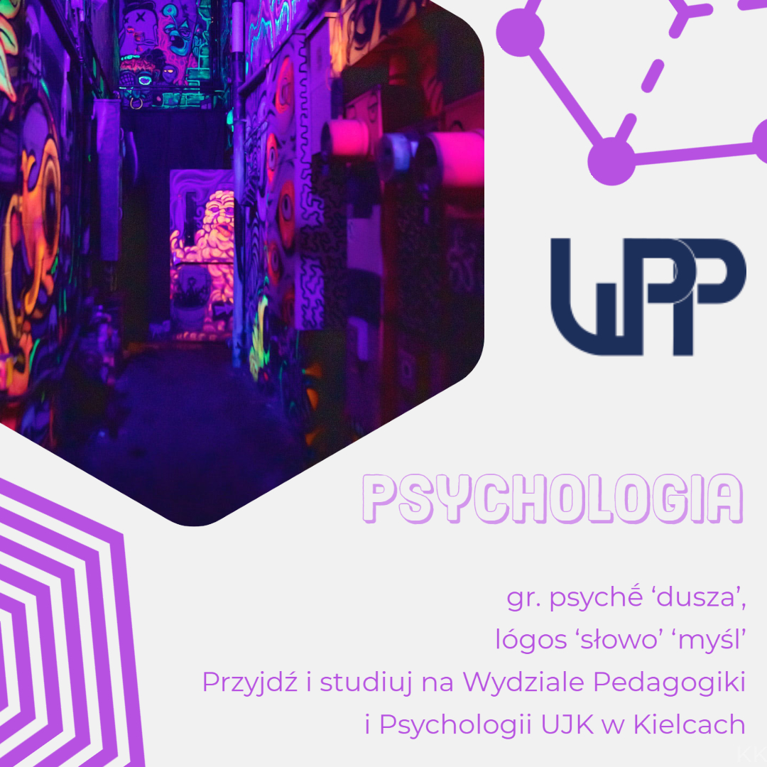 Plakat rekrutacji na kierunek psychologia